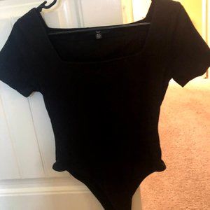 Square Neck Body Suit (Ribbed)